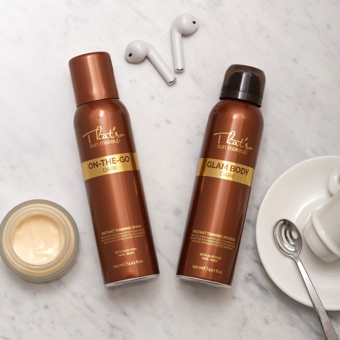 On The Go Extra Dark -itseruskettava suihke kasvoille ja decolteelle