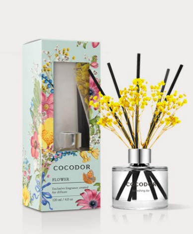 Cocodor Flower -tuoksudiffuuseri 120 ml pure cotton
